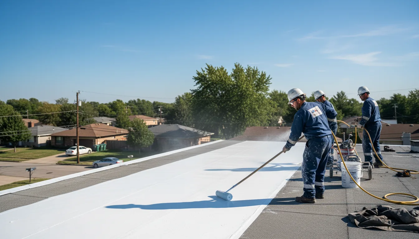 Commercial roof coating in Olathe, KS near me